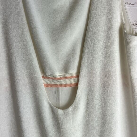 Zara size L off-white cut-out dress - Picture 5 of 6
